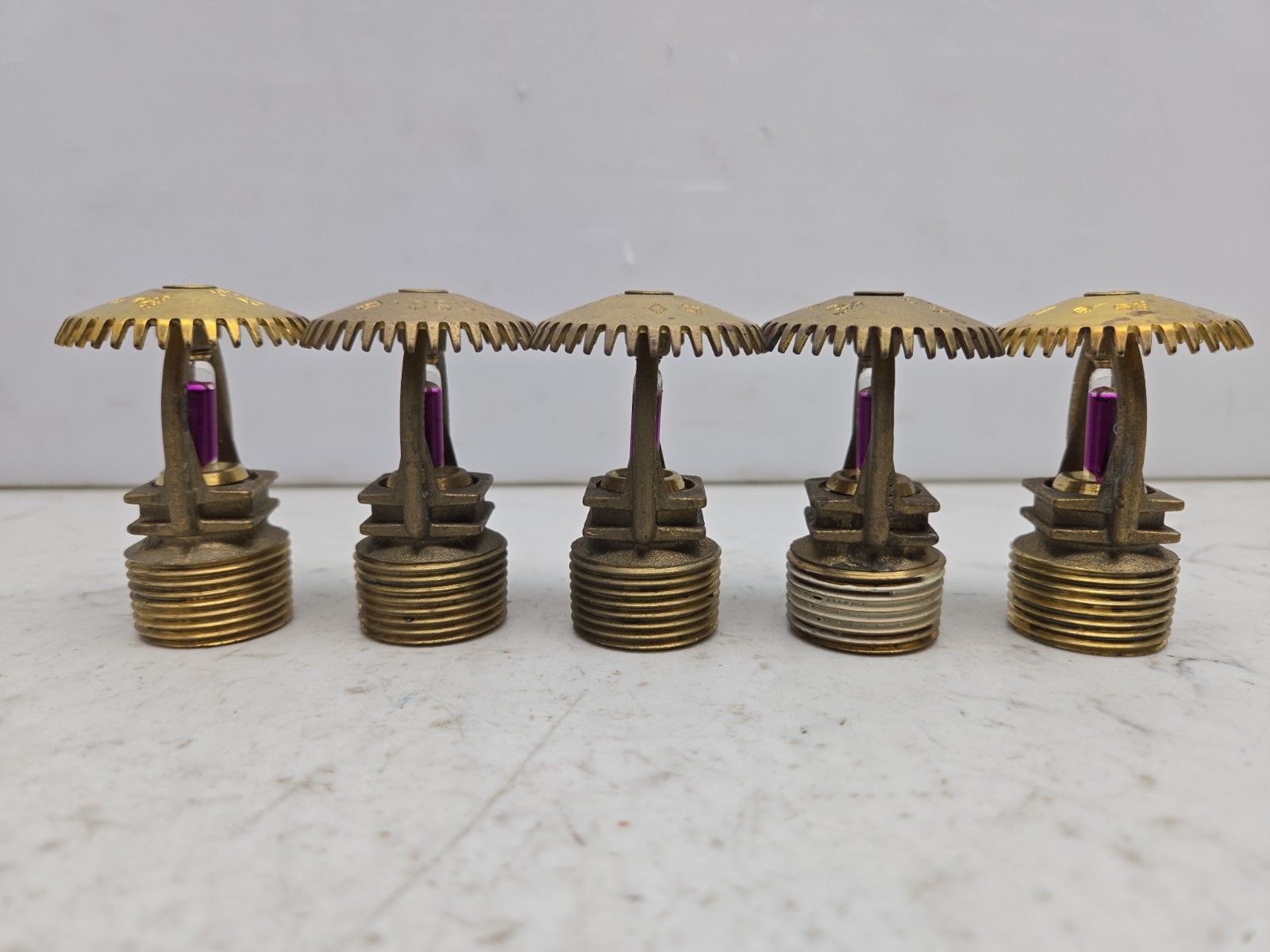 5 Pack Star SG Sprinkler Head SSU Globe Standard Spray Upright 360 S2810 Used