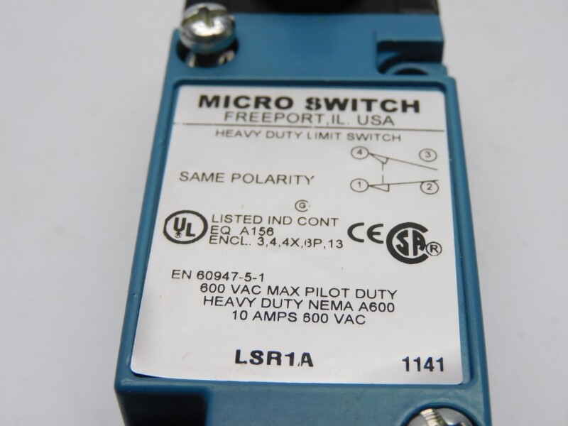 MICRO SWITCH LSR1A 600VAC 10A NSNP
