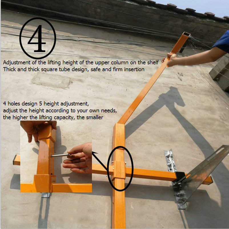 AC Air Conditioner Outside Installation lifting Tool 10M Bracket Crane Tool USA