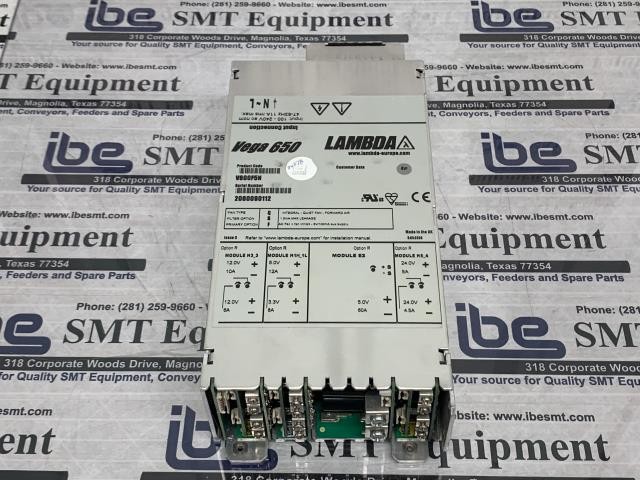 TDK-Lambda Vega 650 Power Supply – V600F5N w/Warranty