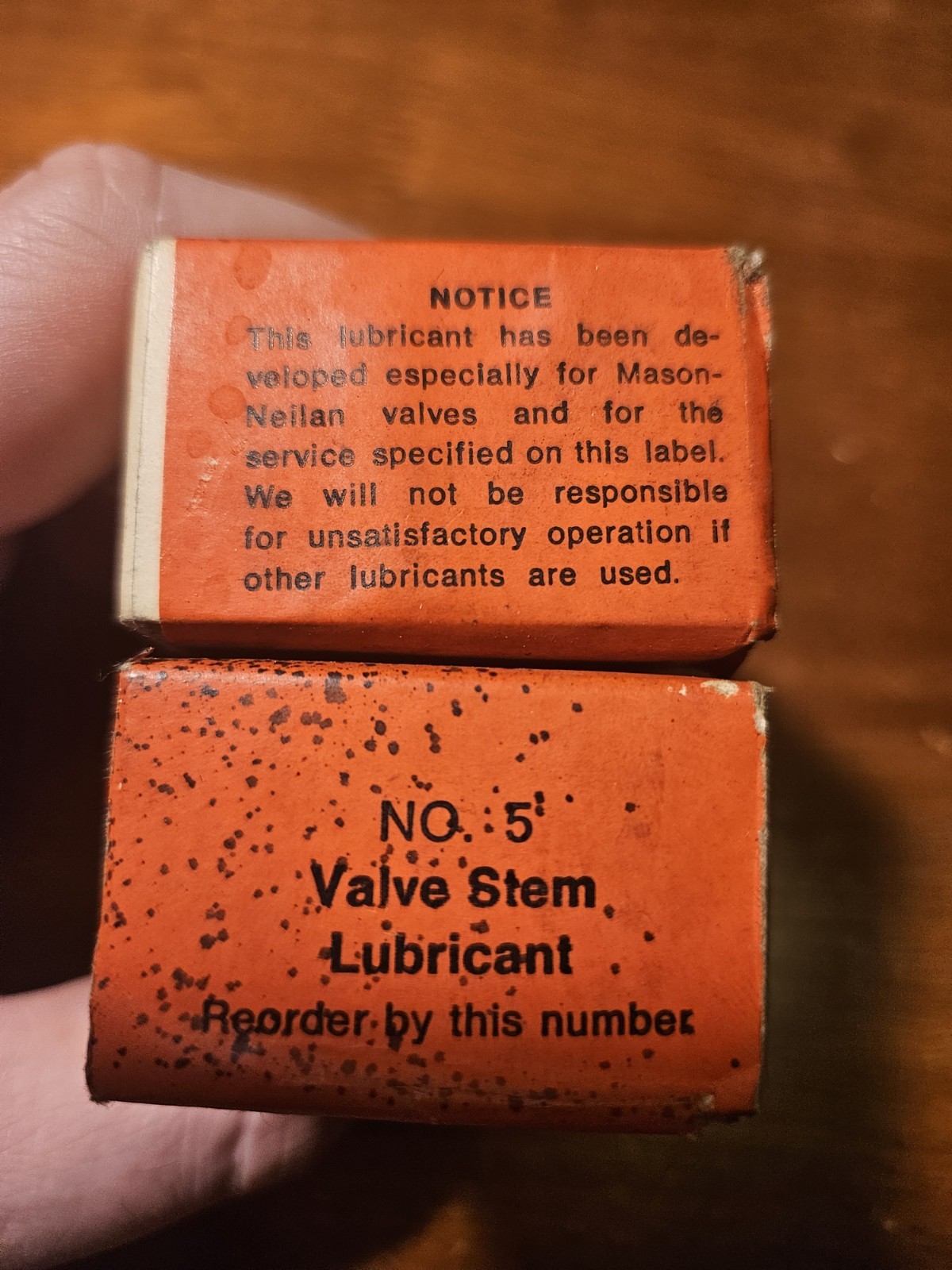 Two Boxes Masoneilan No. 5 Valve Stem Lubricant Oil Or Steam Service