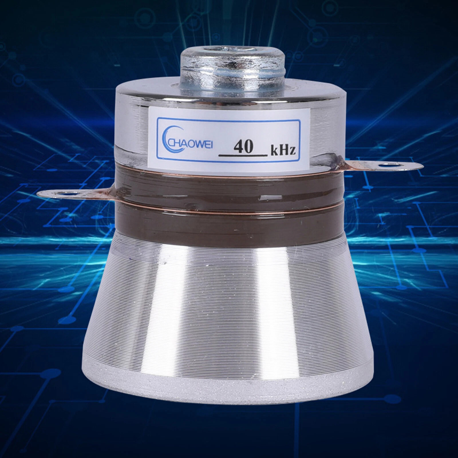 40KHz Aluminum Alloy Ultrasonic Piezoelectric Transducer Cleaner High Conversion