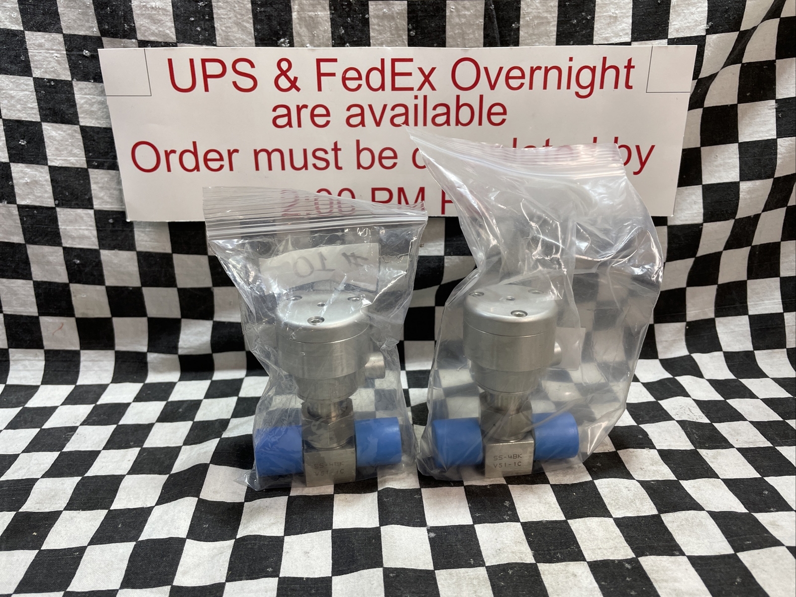 Nupro BELLOW SEAL VALVE SS-4BK-V51-1C, SS4BKV511C, LOT OF 2, Shipsameday #A10
