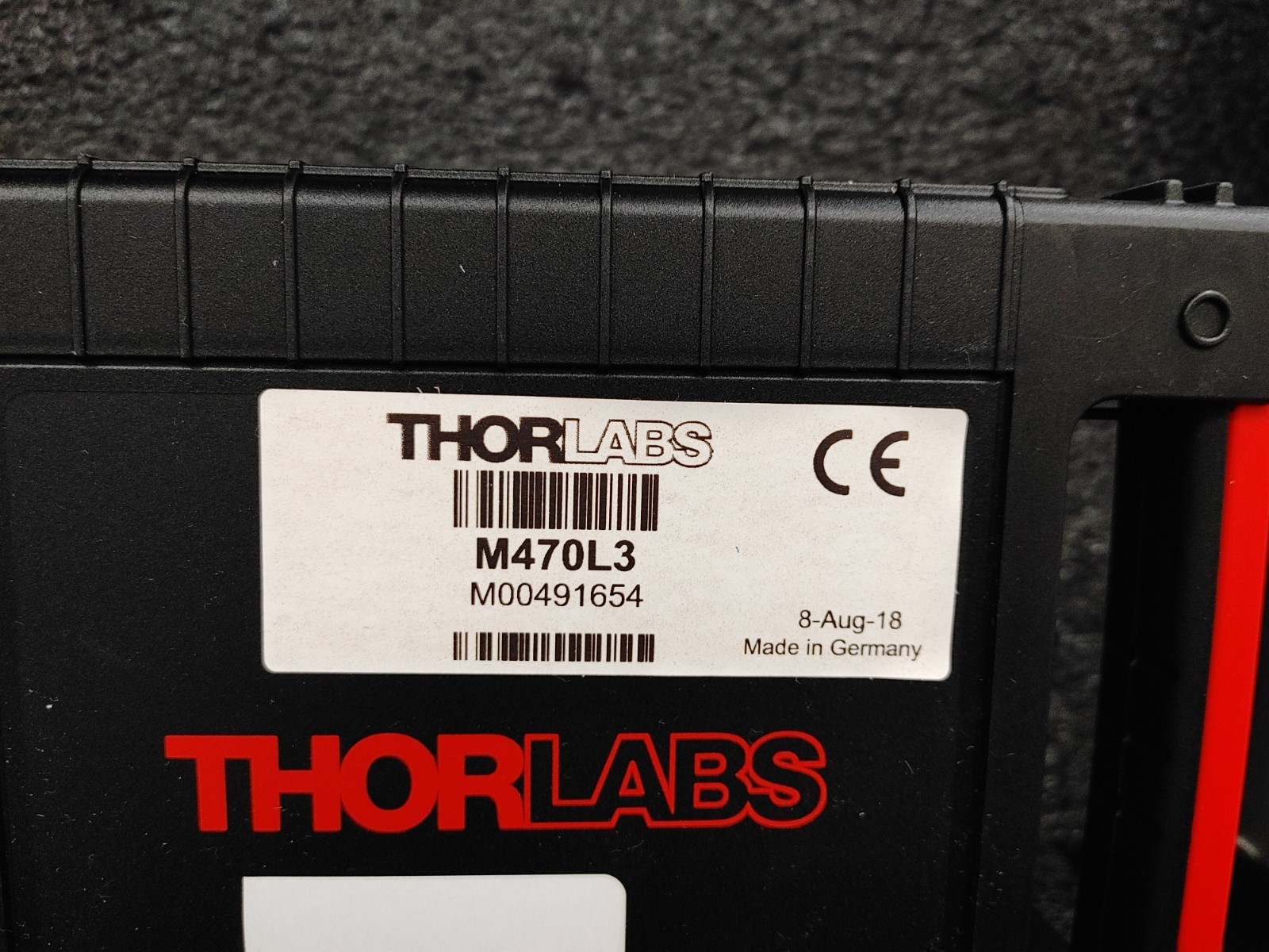 THORLABS M470L3 470 nm 650 mW 1000 mA Mounted LED w Lens Tube and Optic Filter
