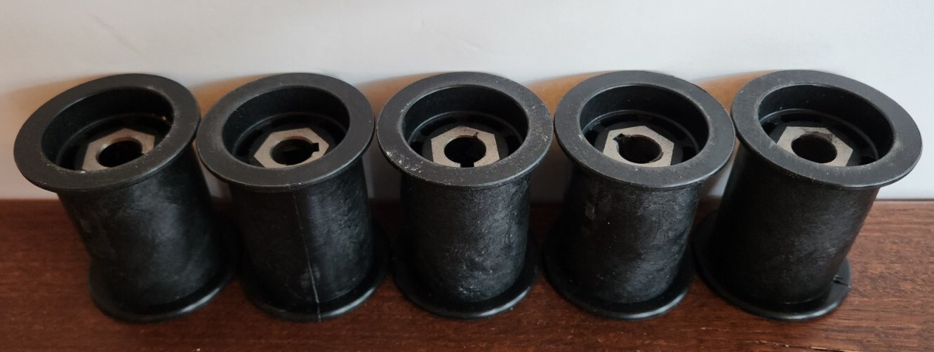 5 Piece Drive Flanged Rollers 2-3/8” X 2″ 3020-02-000-3183 NEW