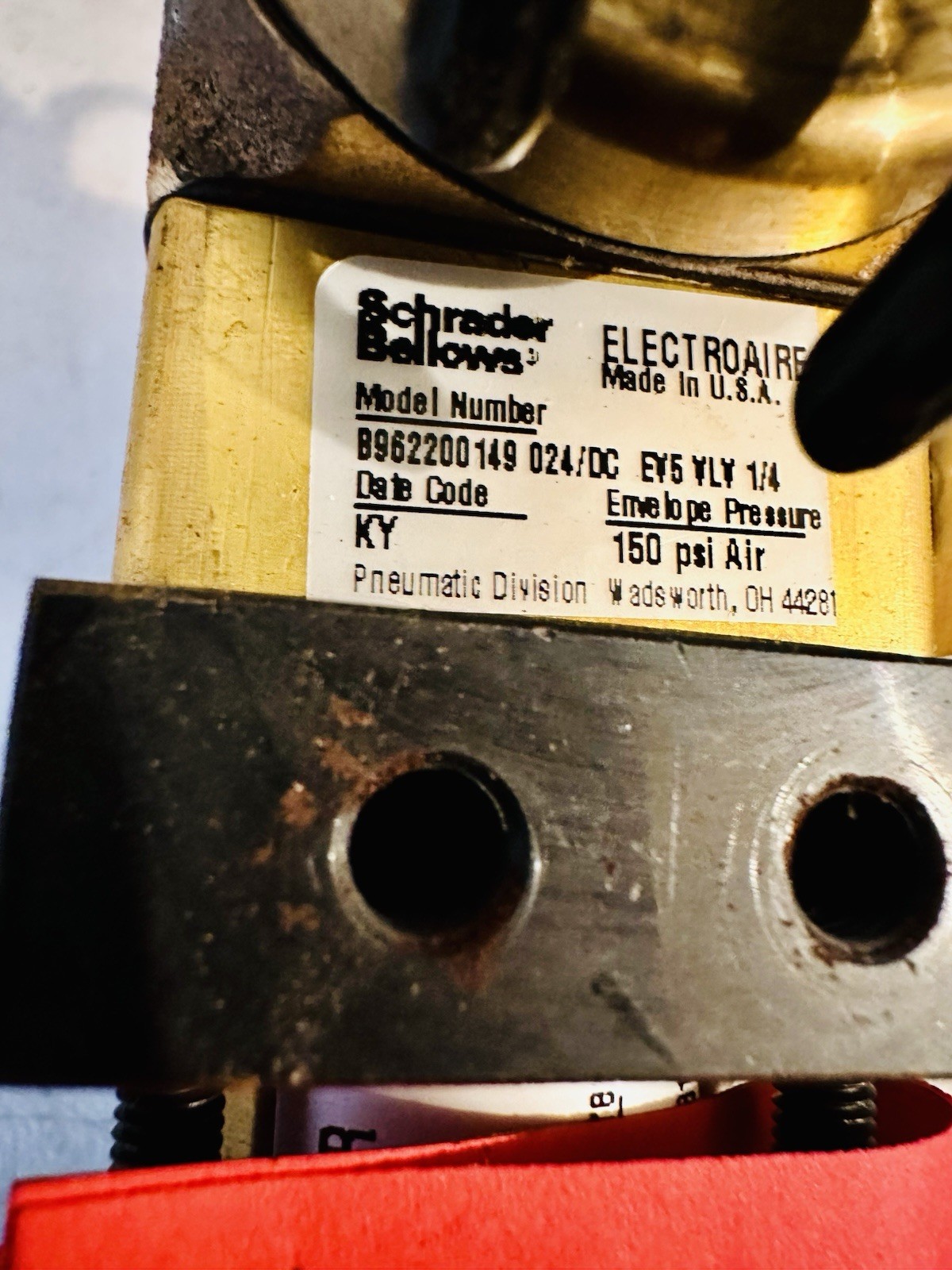 SCHRADER BELLOWS AIR MOTOR B80111005