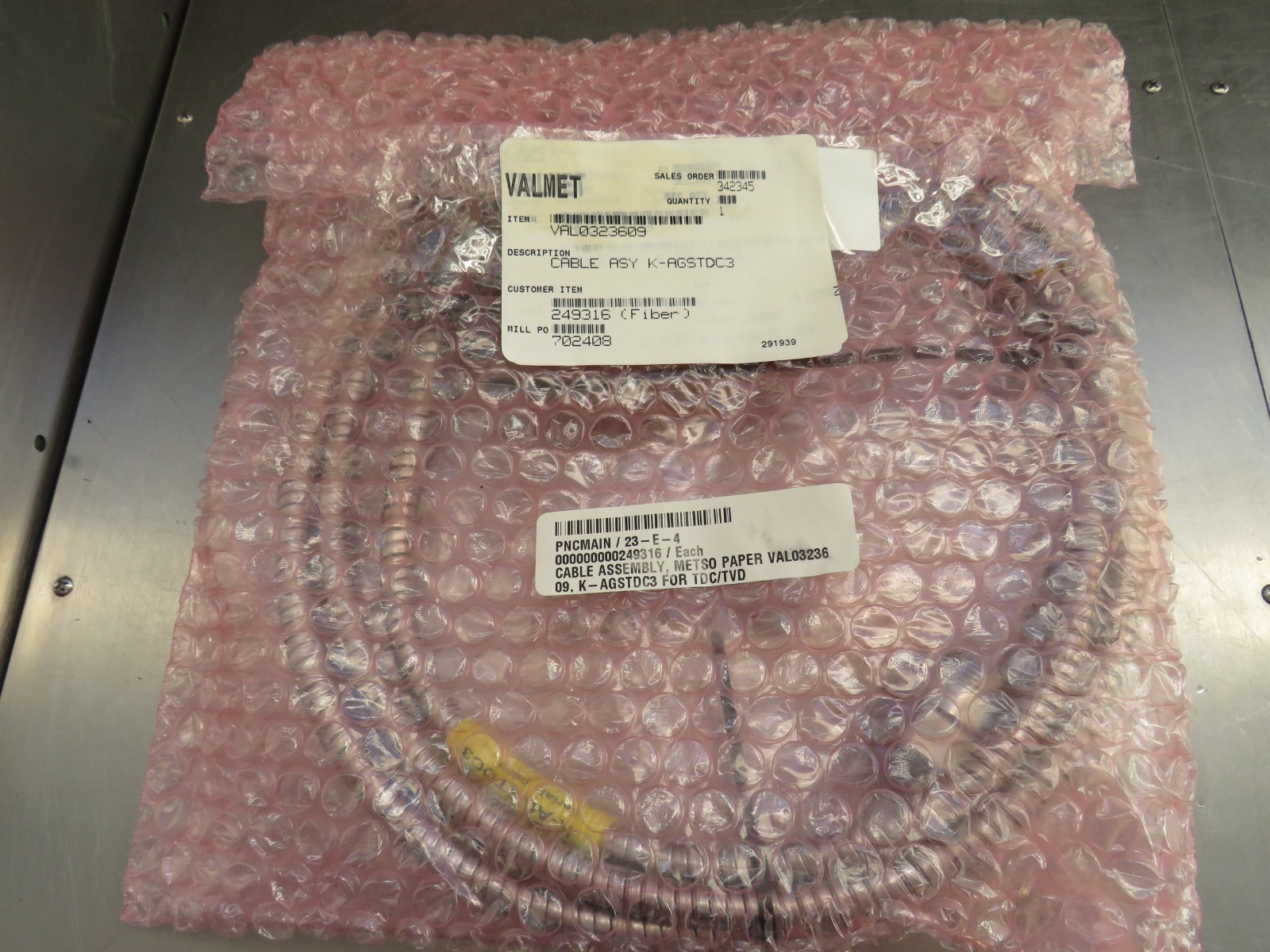 Valmet Dametric VAL0323609 Cable Assy. K-AGSTDC3
