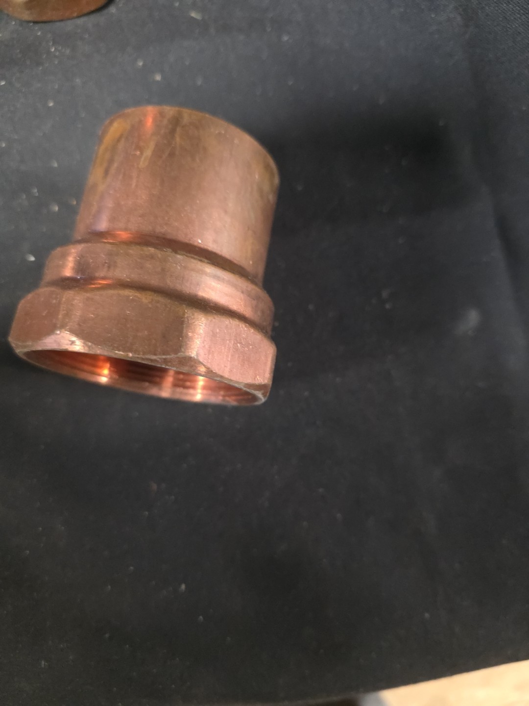 Unbranded 2 ” Sweat x 2-1/4″ Female Copper Coupling NOS