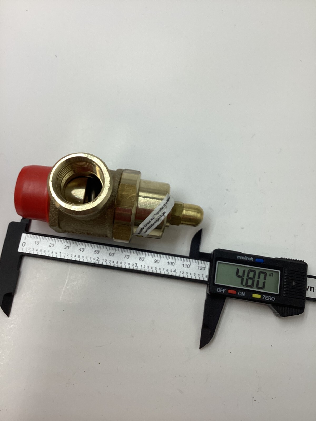 W.L Hamilton .96″ MPT Threaded Lead Free Brass Safety Release Valve