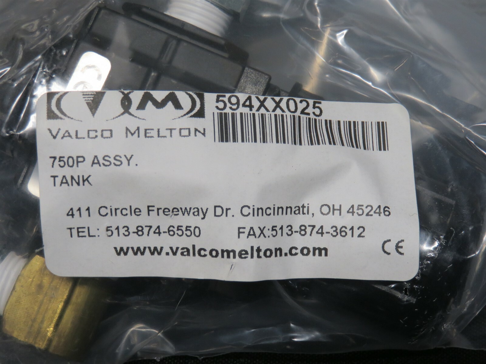 Valco Melton 594XX025 750P Tank Assembly Filter Regulator New