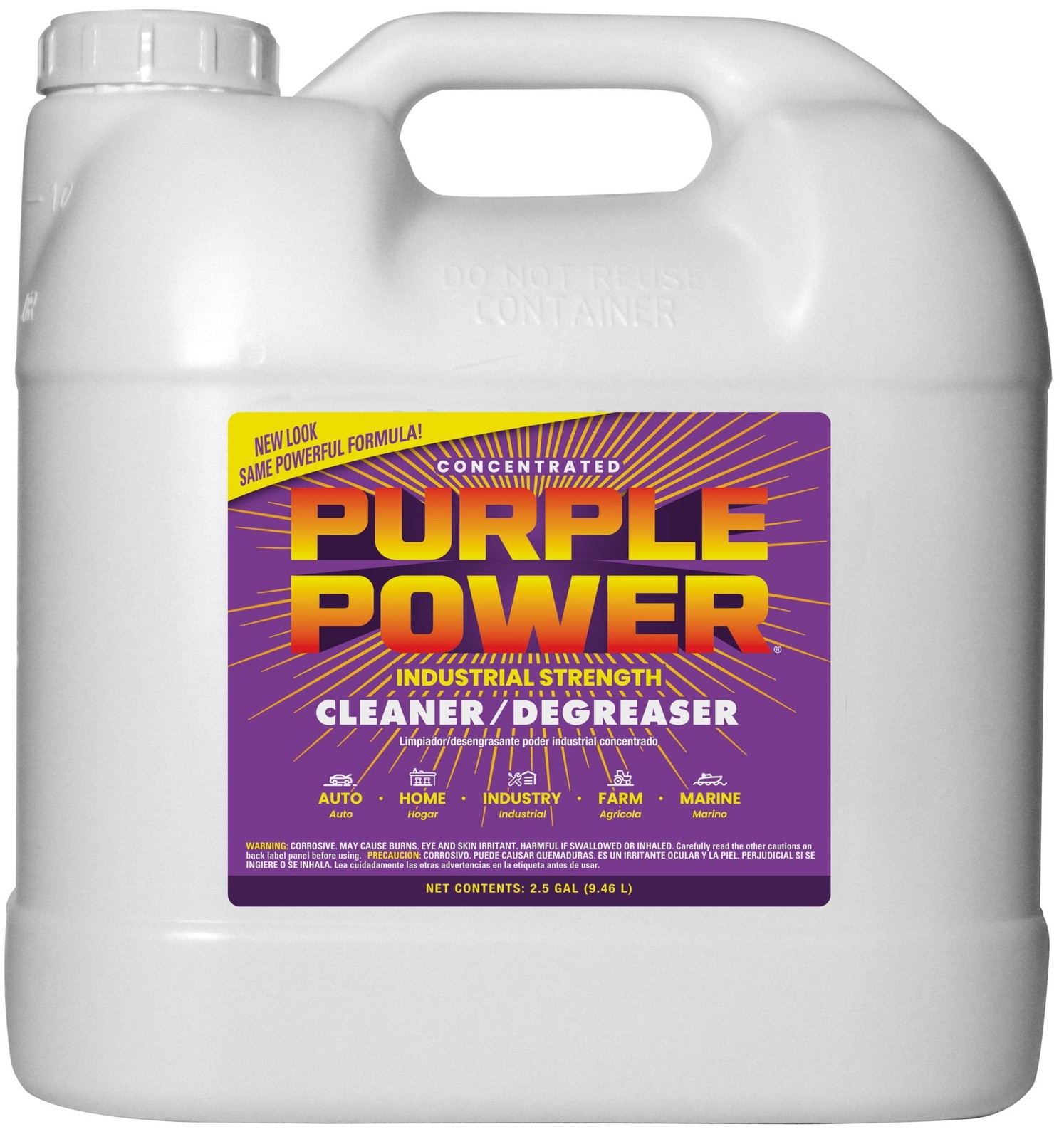 Engine Degreaser Concentrate for Home and Vehicle Maintenance 2.5 Gallons