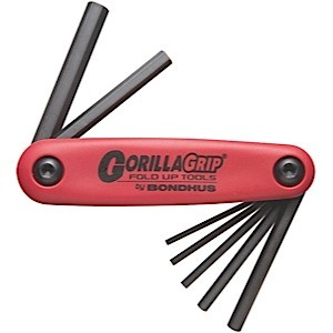 Bondhus Set 5 Hex GorillaGrip Fold-Up Tools 3/16-3/8″ (12585)