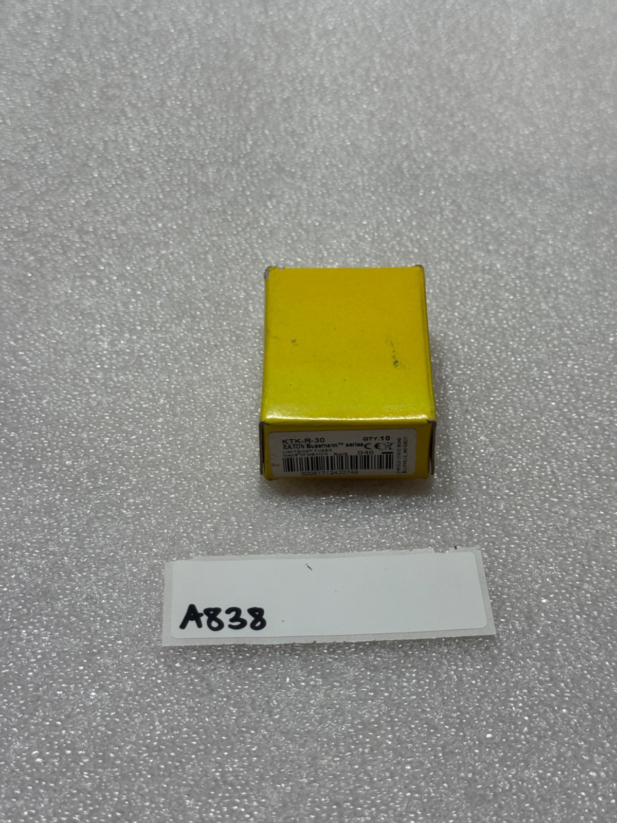 8PCS Eaton Bussmann KTK-R-30 CC Class, Fast-Acting, 30A, 600Vac