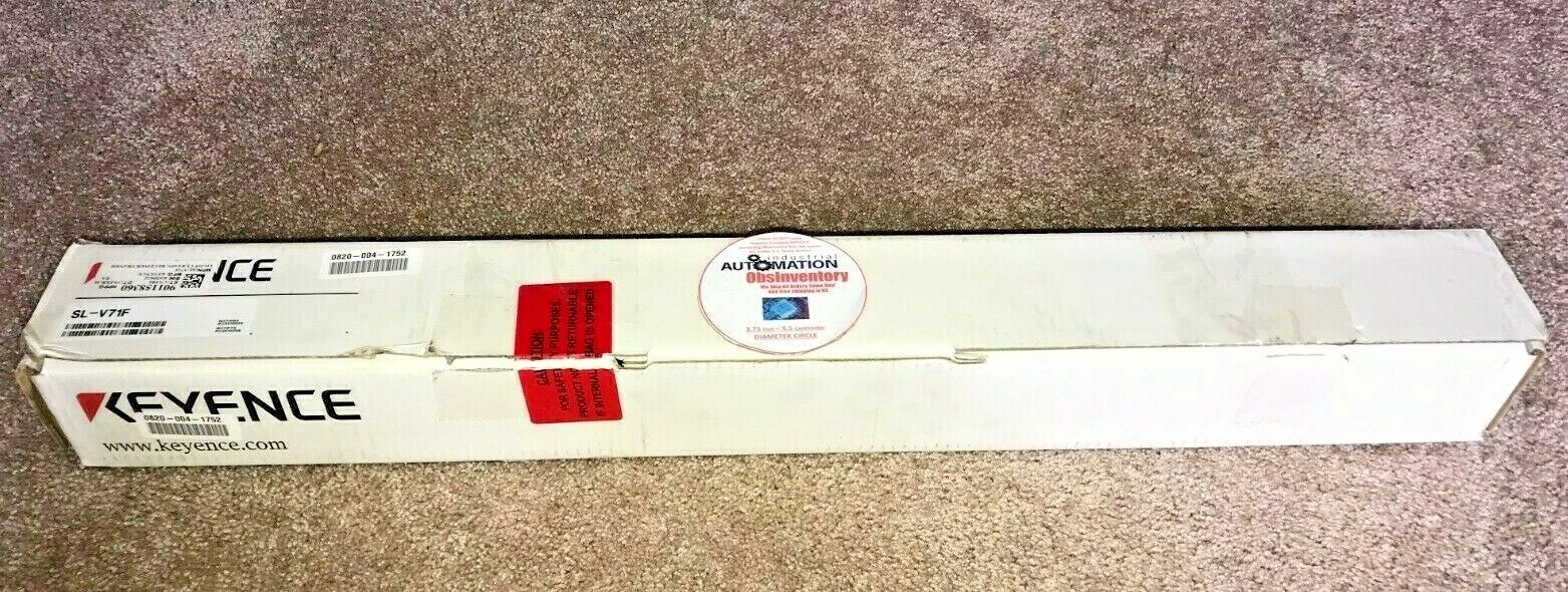 KEYENCE SL-V71F LIGHT CURTAIN TRANSMITTER & RECEIVER PAIR 24VDC