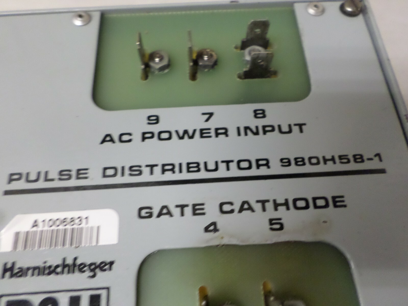 Harnischfeger P&H Pulse Distributor 980H58-1 SN 8688