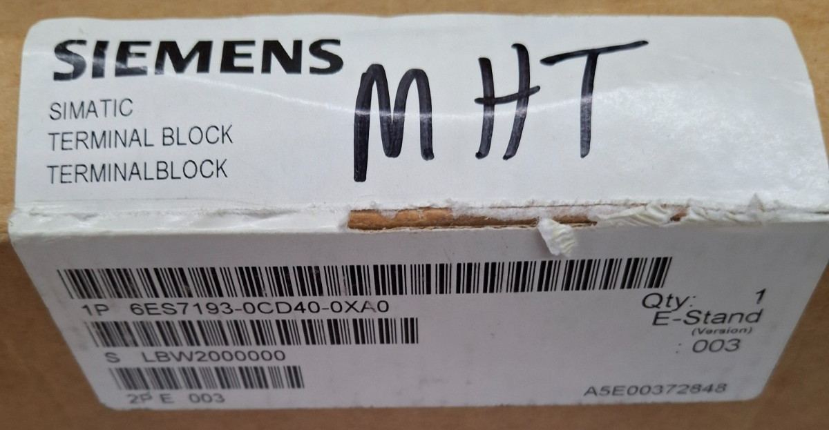 Terminal Block Siemens, 6ES7 193-0CD40-0XA0