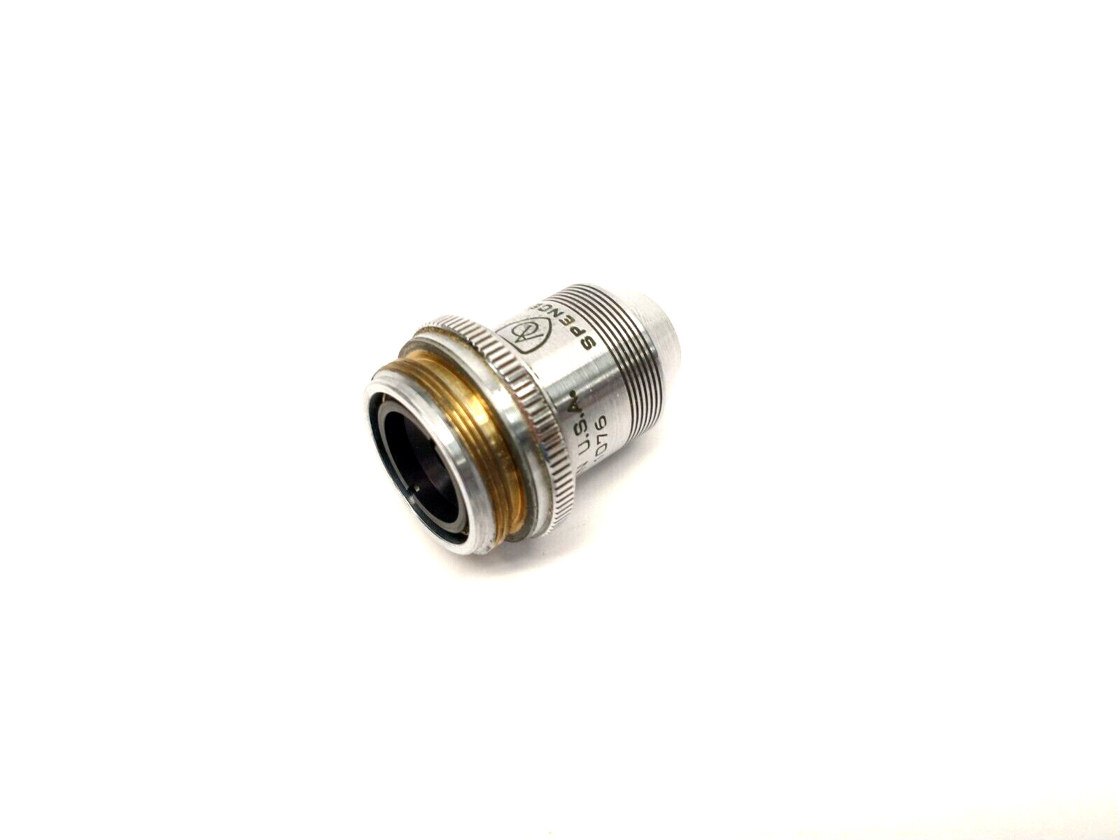 American Optical 1076 Microscope Objective Lens 10x N.A. .25