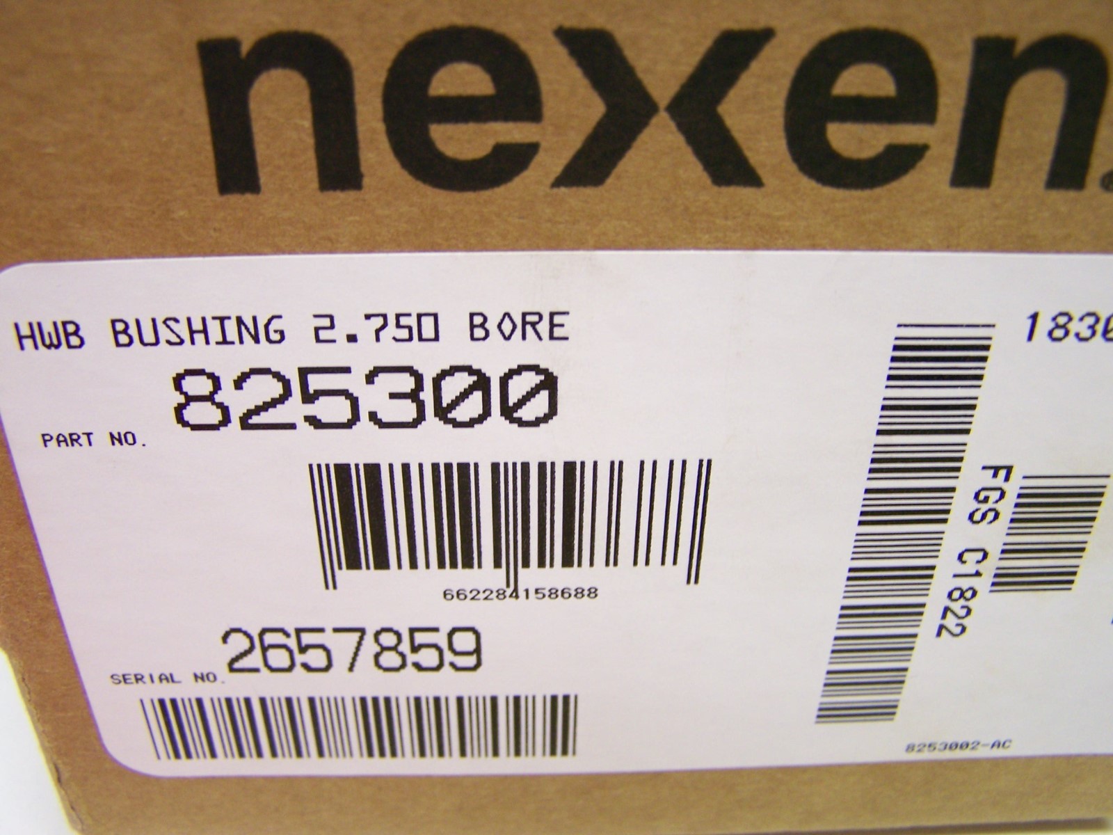 New Nexen 825300 HWB Bushing 2.750 Bore fits S-1000 828100 Air Champ Brake