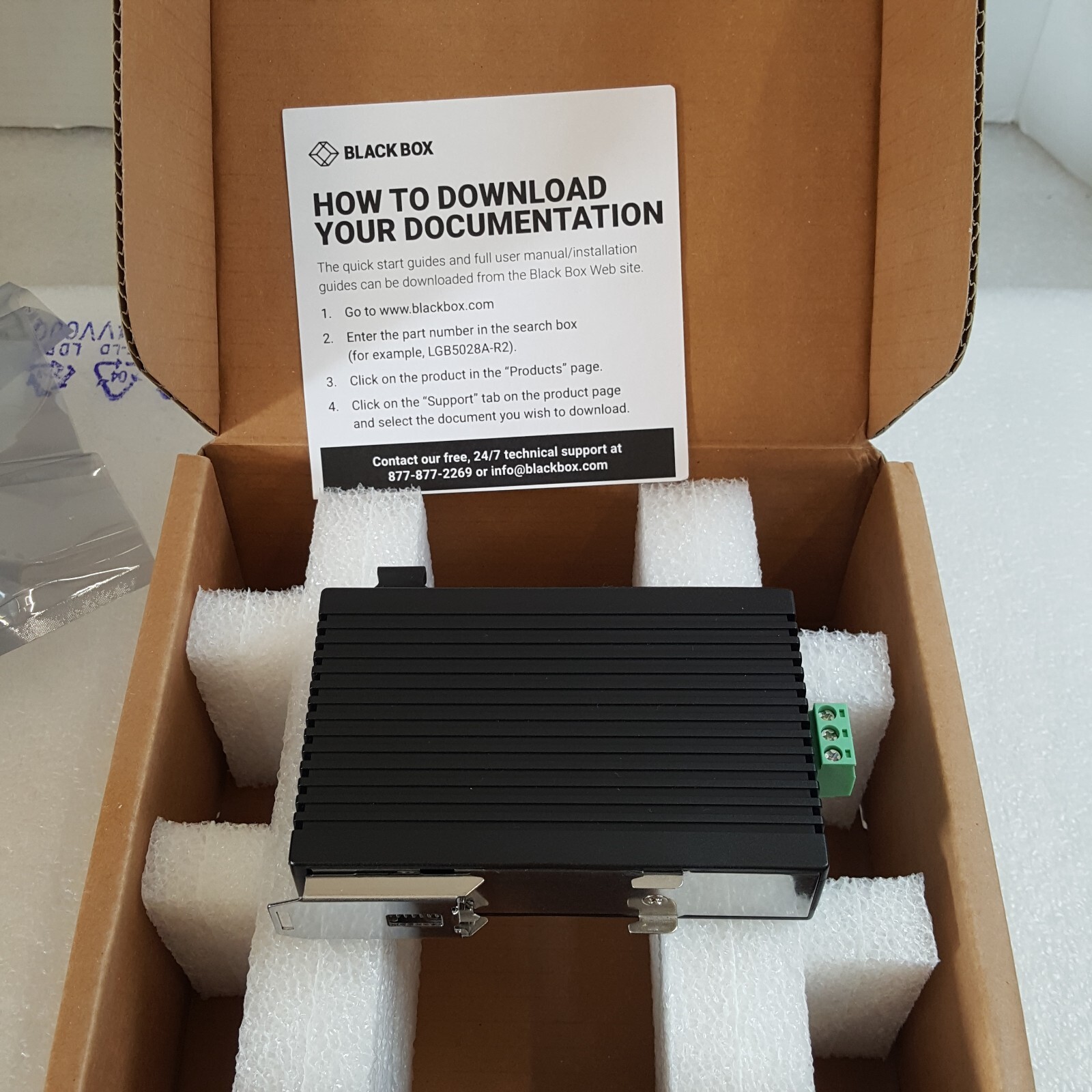 💥NEW BLACK BOX INDUSTRIAL MEDIA CONVERTER LMC270A-SM-20K-SC