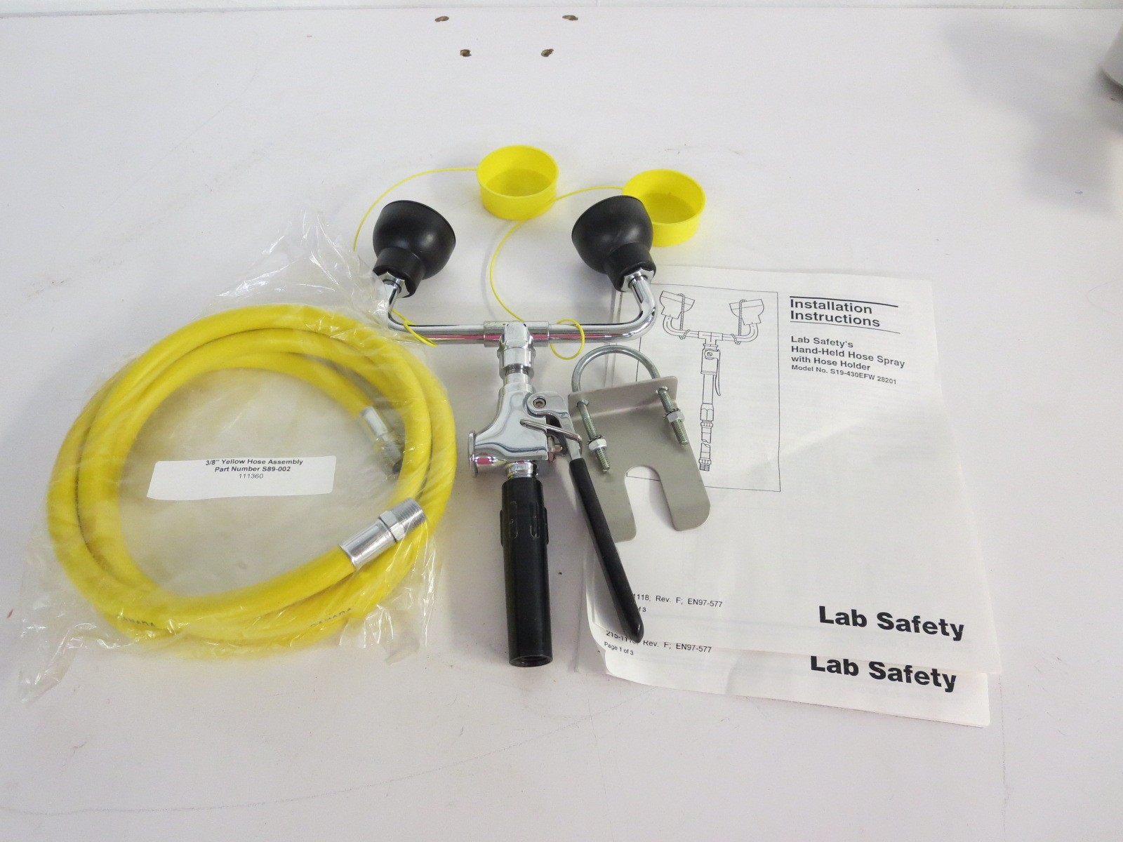 LAB SAFETY SUPPLY S19-430EFW28201 Eyewash Hand-Held Drench Hose; Hand Held