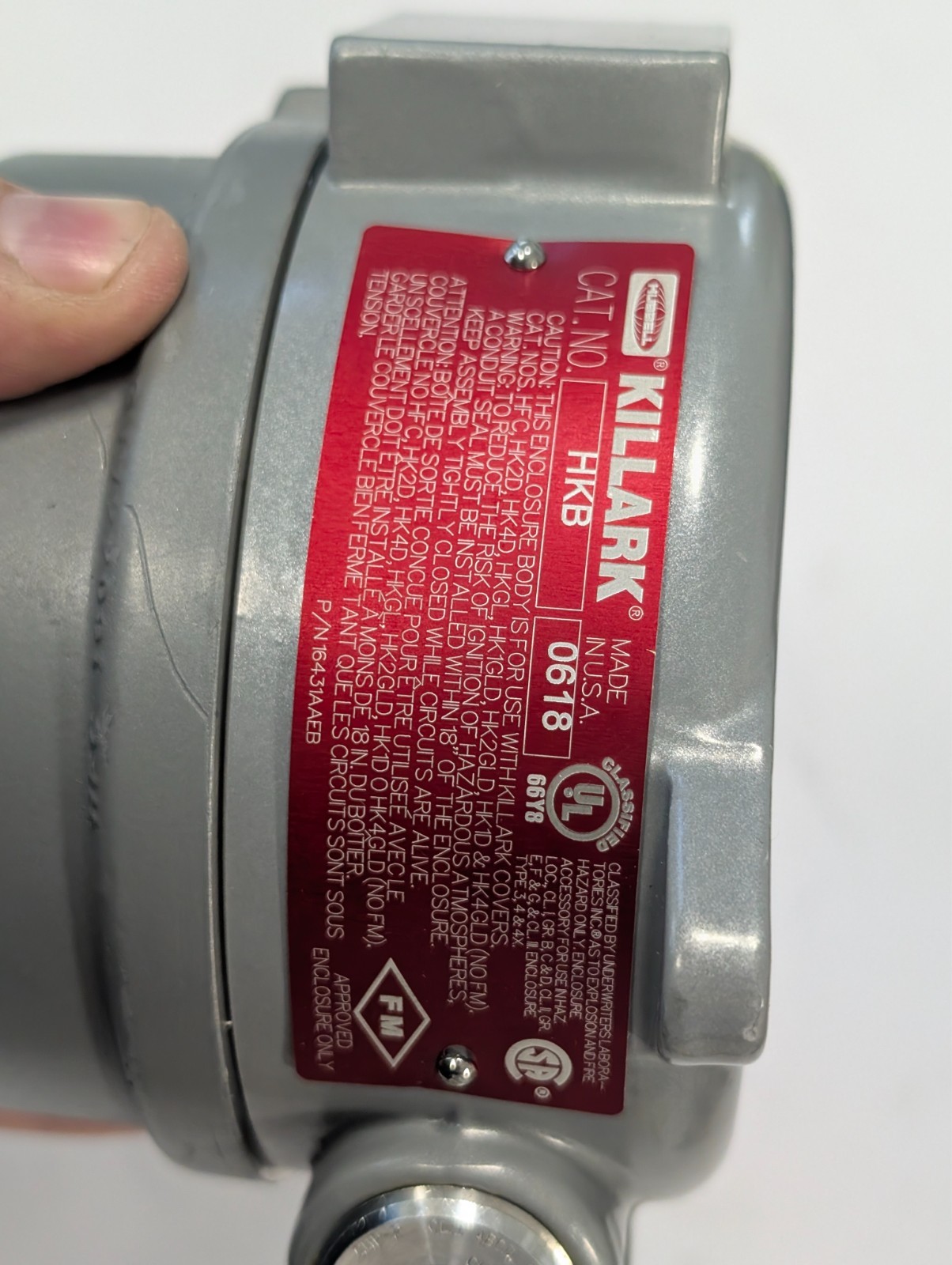 Burns D11 Temperature Switch Killark 0618 Explosion Proof -30 to 401°C HOT