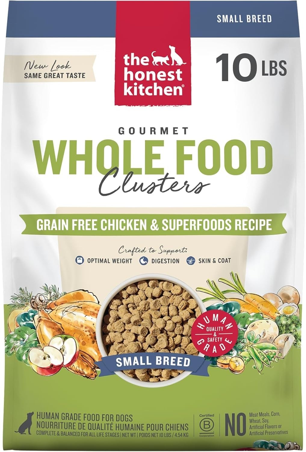 The Honest Kitchen Human Grade Whole Food Clusters Small Breed, Chicken, 10 Poun