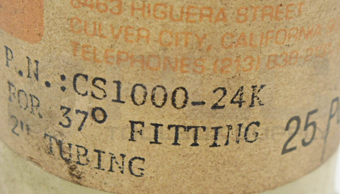 NEW VSI CS1000-24K CONICAL SEALS FOR 37° FITTING, 2″ TUBING *QTY 25