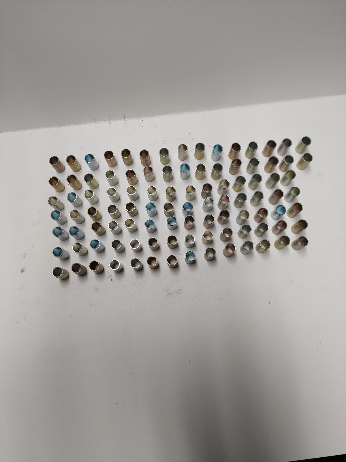 short metal tubes 100 pcs.