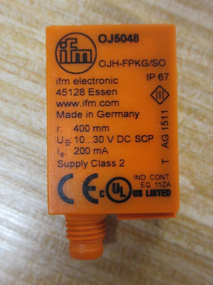 IFM Efector OJ5048 Photoelectric Sensor OJH-FPKG/SO/AS