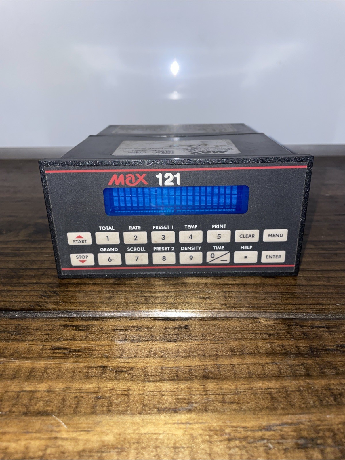 MAX MACHINERY INC 121-200 FLOW INDICATOR CONTROLLER 24VDC 130VAC .4A 50/60HZ