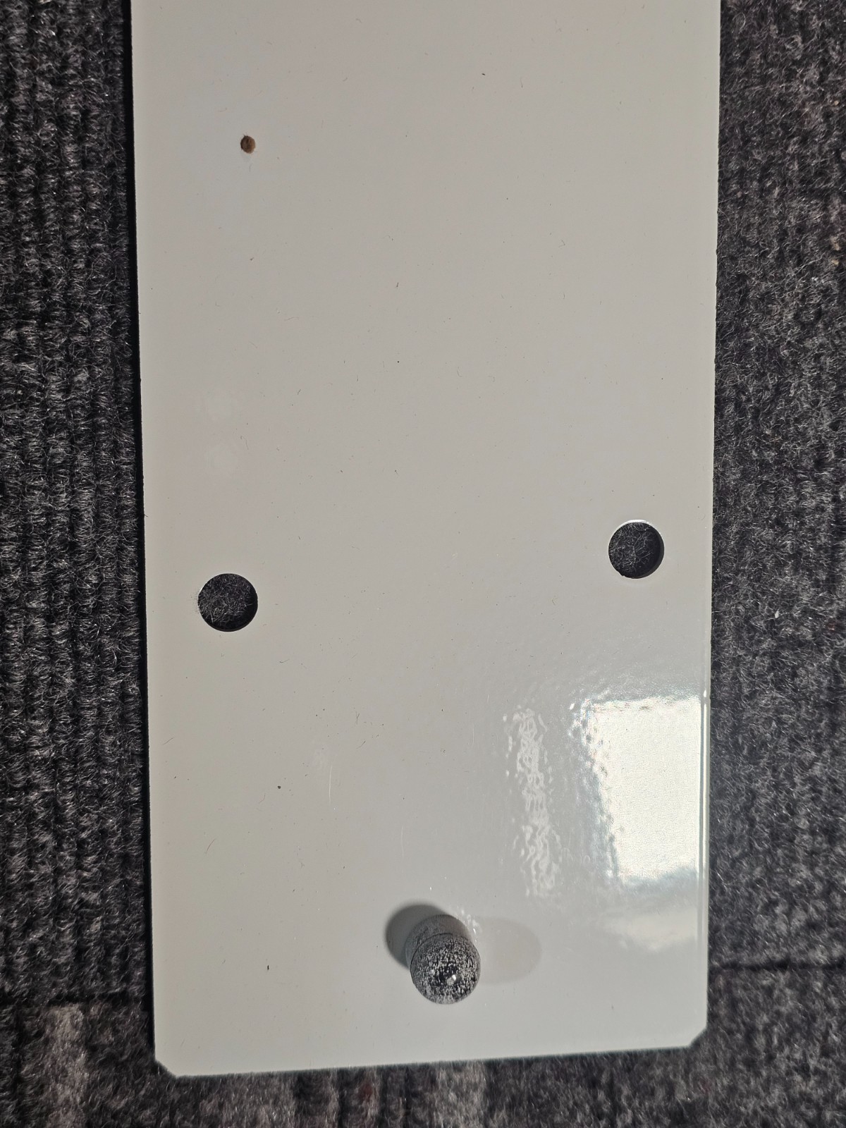 (QTY 2) SICK 2141329 Bracket Flat 547 Pin Dist Nut LN2412 Heavy Duty White