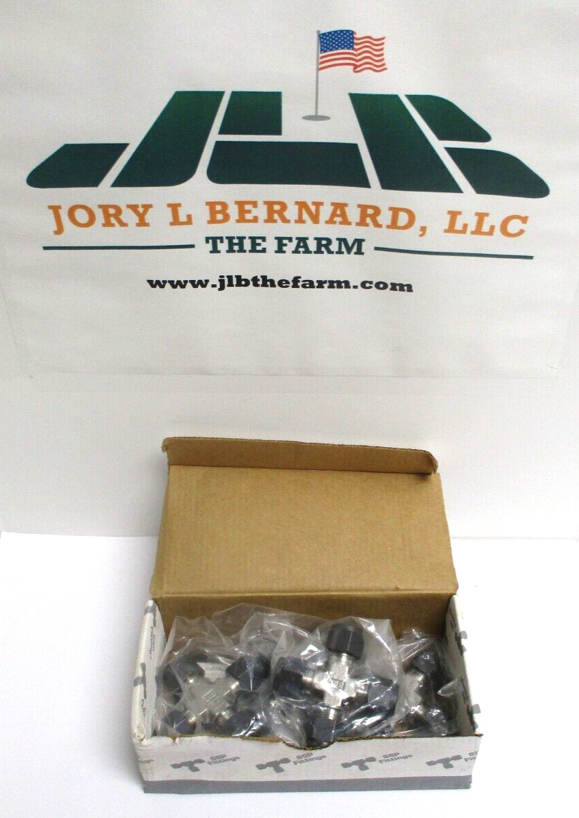 SSP , UNILOK , 1SSU6UCS , SST 3/8″ TUBE UNION CROSS , LOT OF 4 , SURPLUS