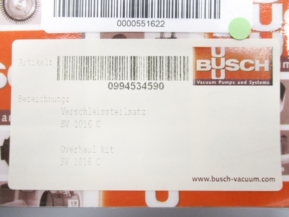 BUSCH SV1016C NSMP