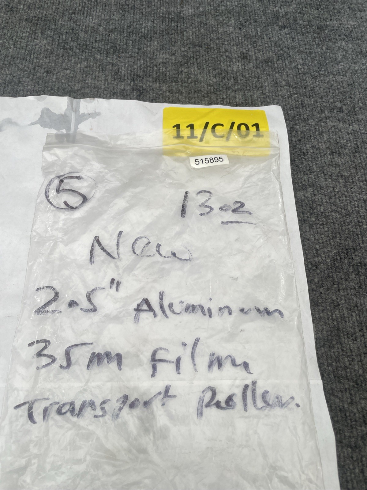 TFS 2-1/2″ Dia Aluminum 35mm Motion Picture Film Film Transport Roller New