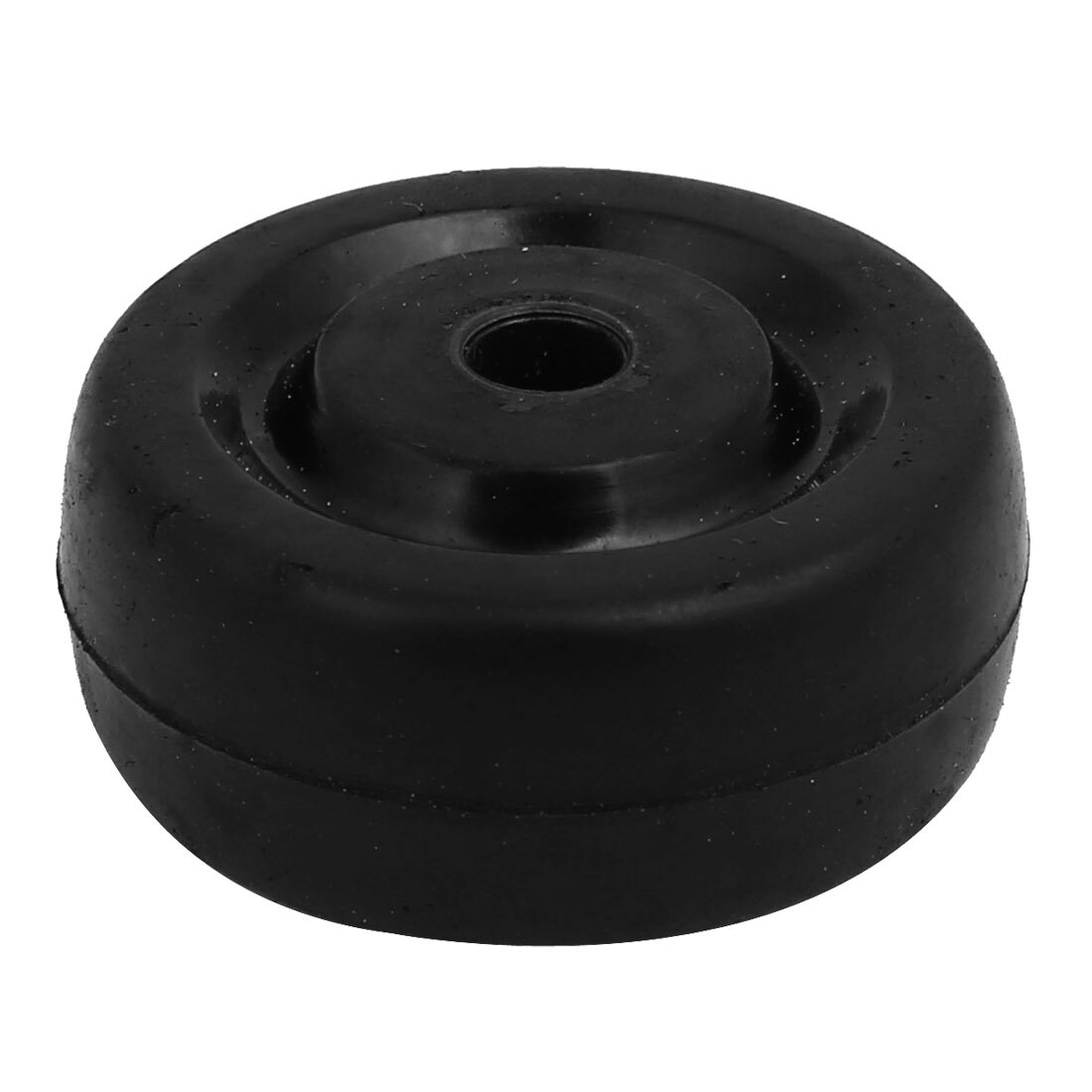 1.5-inch Diameter Rubber Wheel Skateboard Trolley Caster Pulley Black 4pcs