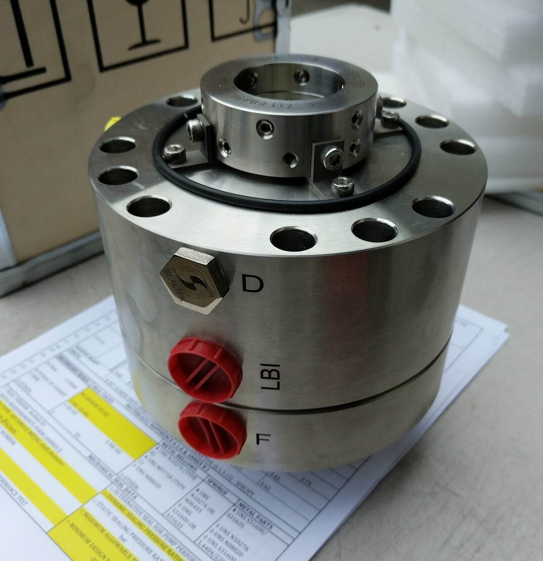 Sealtek Mechanical Seal Style 711 API682 711FBAPI042 SC/SC Q2Q2VMG6AQ2 API 682