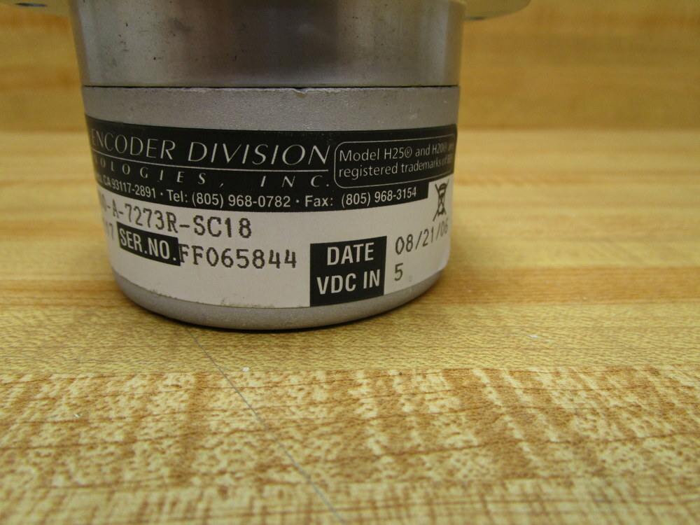 BEI Industrial Encoder 924-01029-1117 Encoder E25BB-6R-2000-A-7273R-SC18