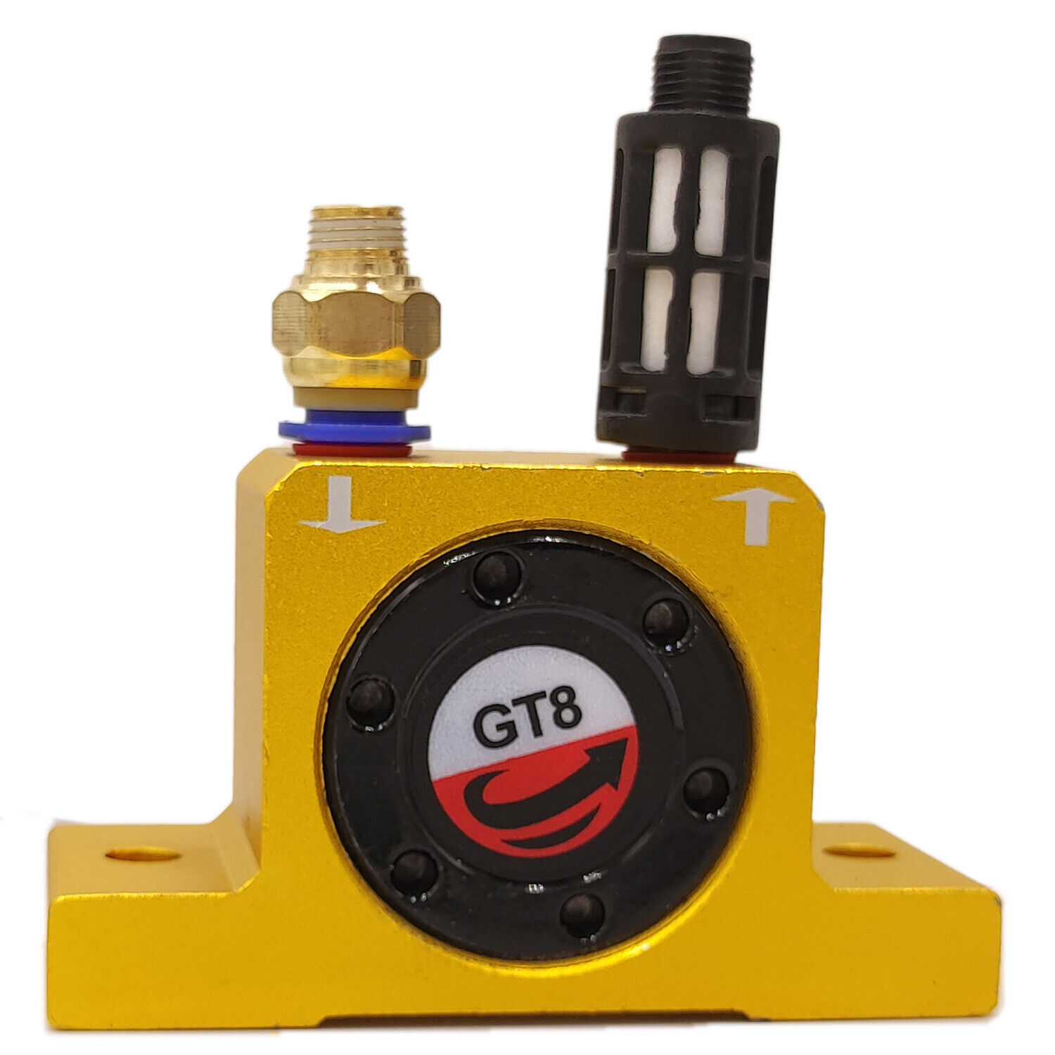 GT-8 1/8” Pneumatic Air Turbine Vibrators Industrial Vibrator for Hopper Golden