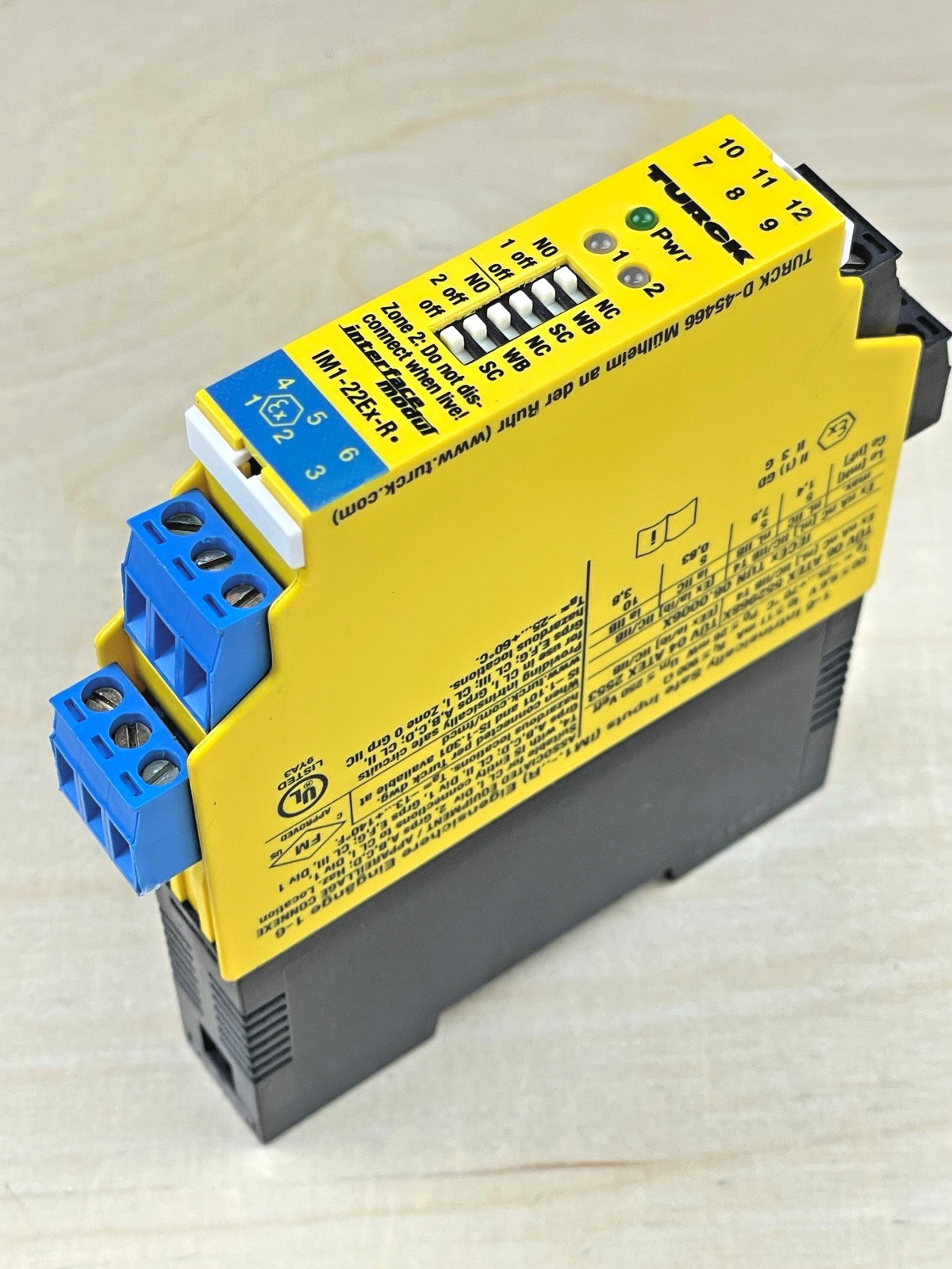 Turck IM1-22Ex-R Isolating Switching Amplifier, 2-Channel