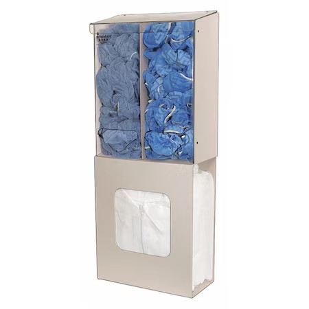 Bowman Dispensers Ps026-0212 Apparel Dispenser, 3 Compartments, Beige