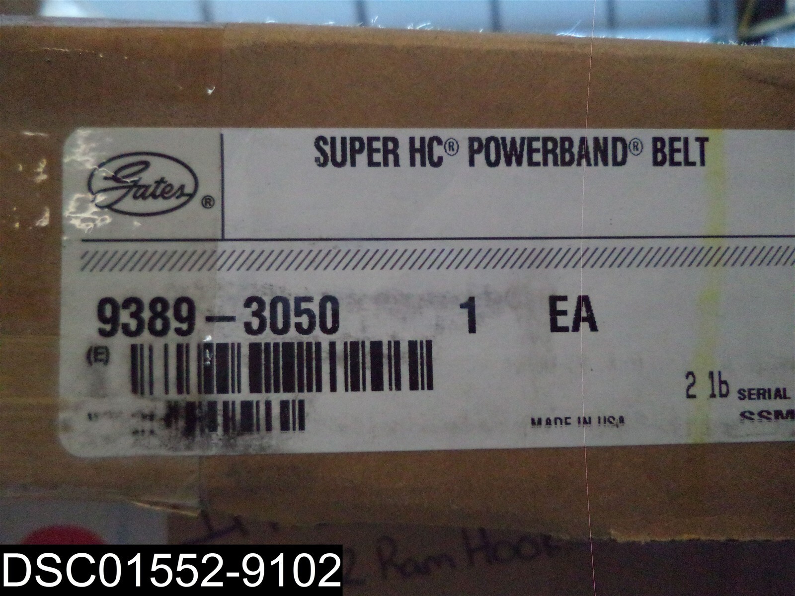9389-3050 Super HC PowerBand V80 Series 3 Stranded V-Belt