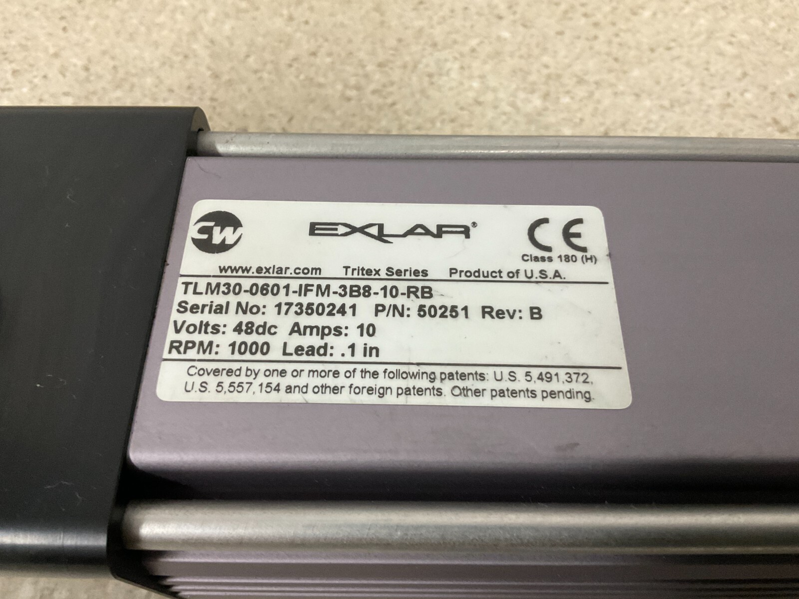 Exlar TLM30-0601-IFM-3B8-10-RB NEW