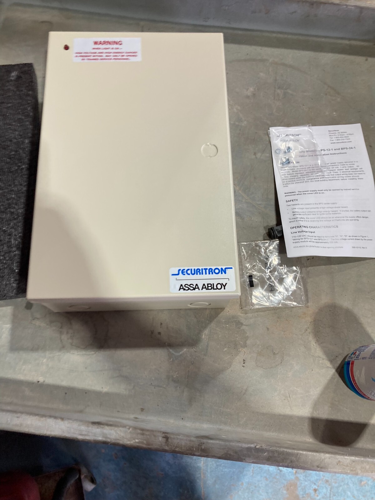 New Securitron BPS-12-1 Power Supply 12VDC -1 Amp