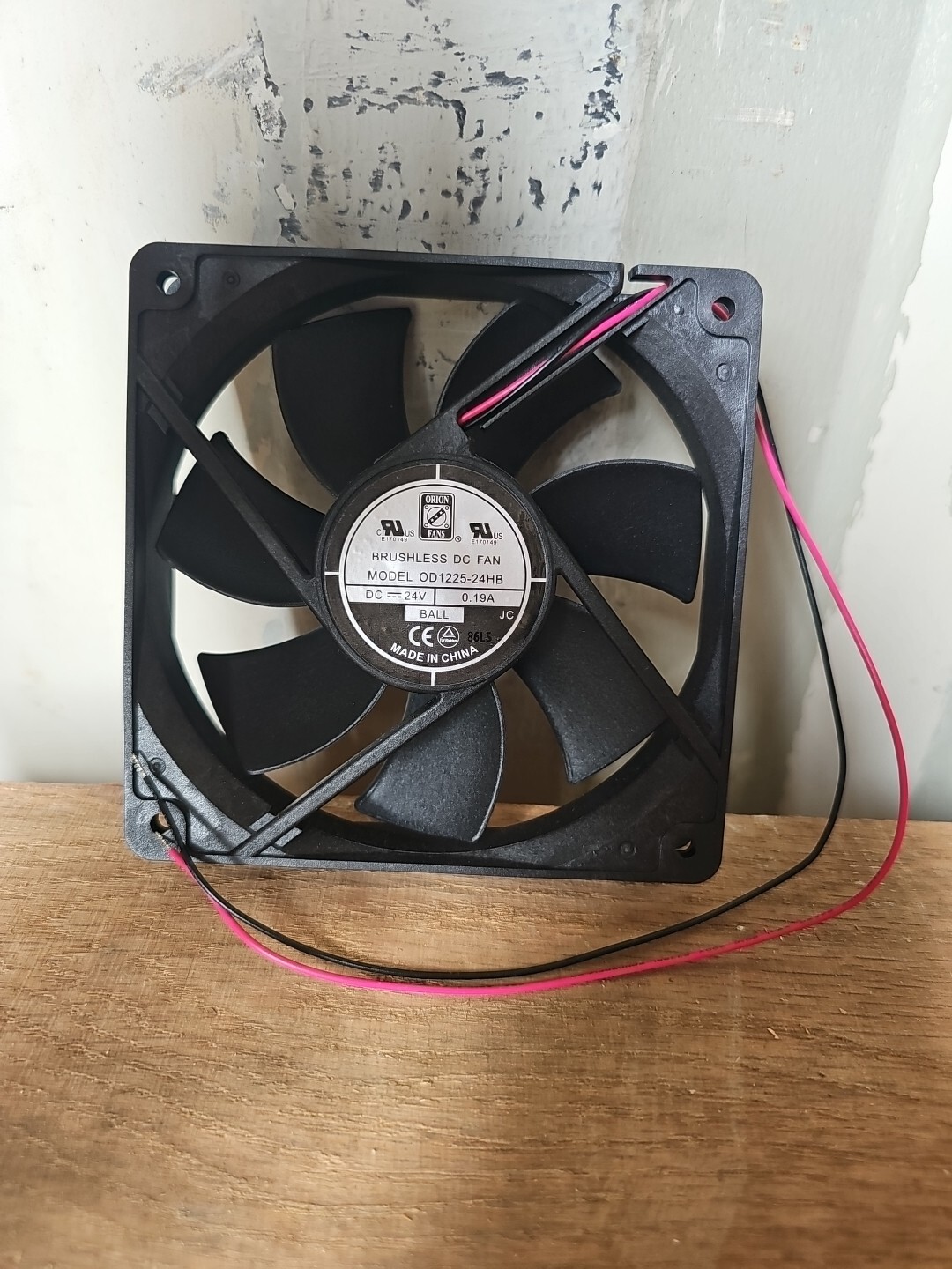 Orion OD1225-24HB / 541-5362 120mm Brushless DC Ball Bearing Fan 24VDC (OV135)