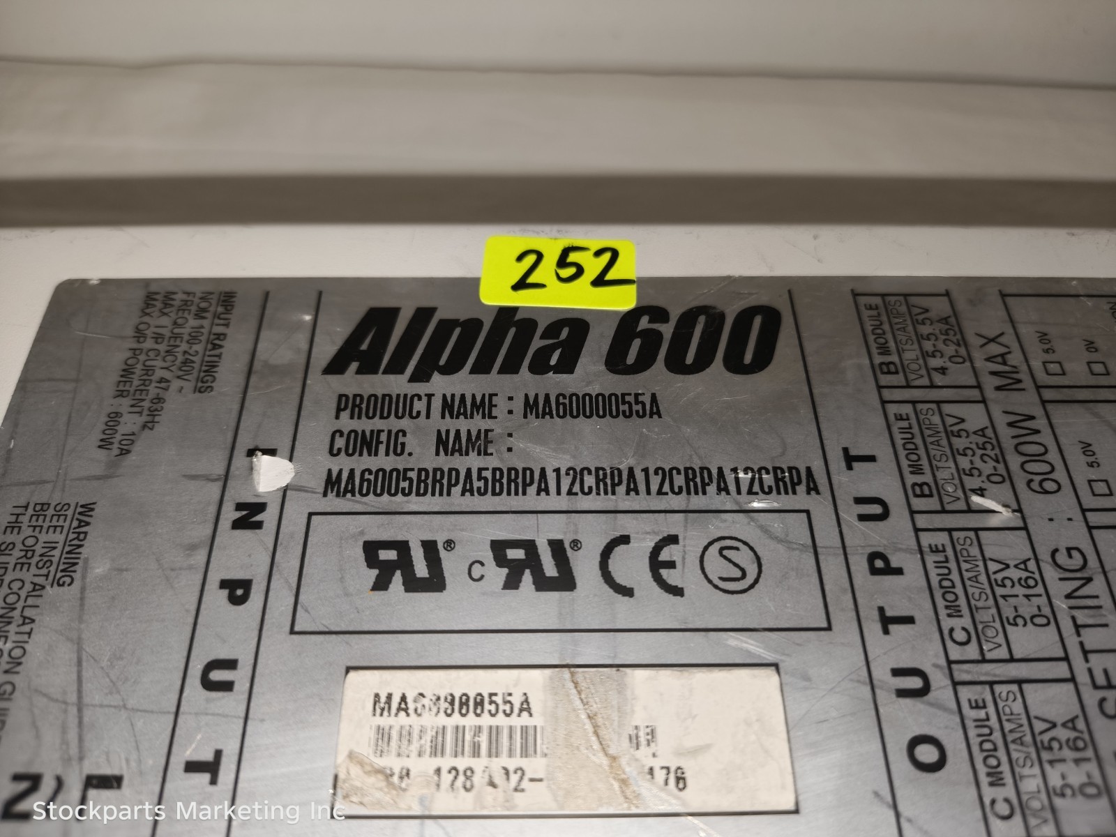 Densei-Lambda MA6000055A MA6005BRPA5BRPA12CRPA12CRPA12CRPA Power Supply