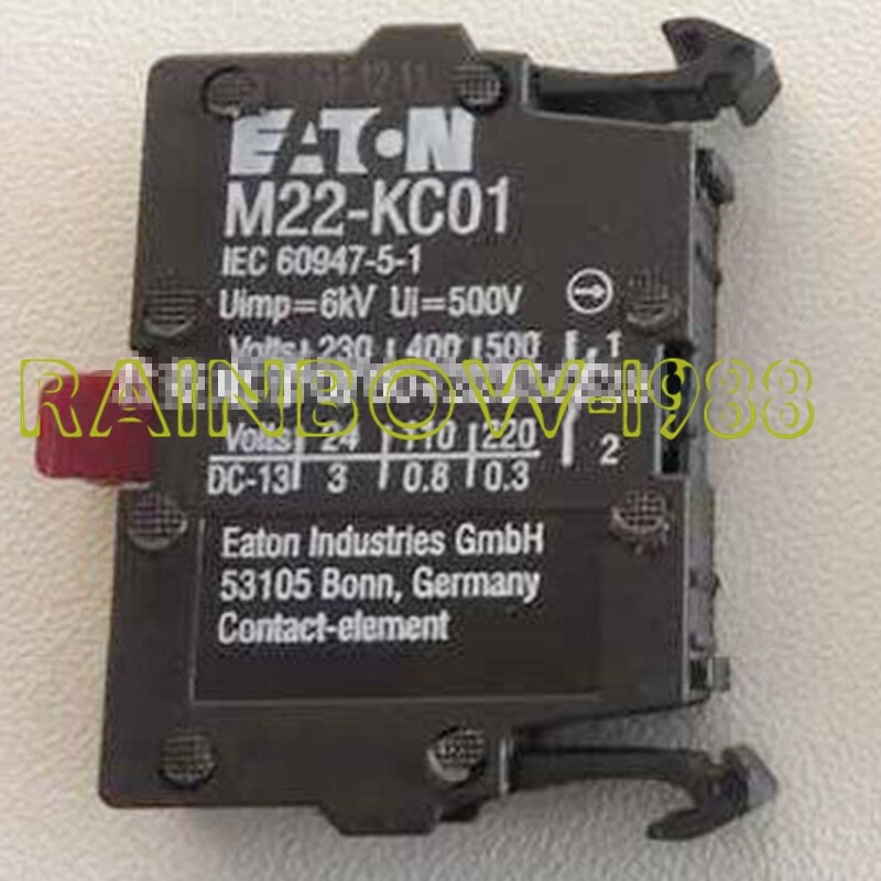 QTY:5 FOR Eaton Moeller M22-KC01 auxiliary contact Circlip type Contact module