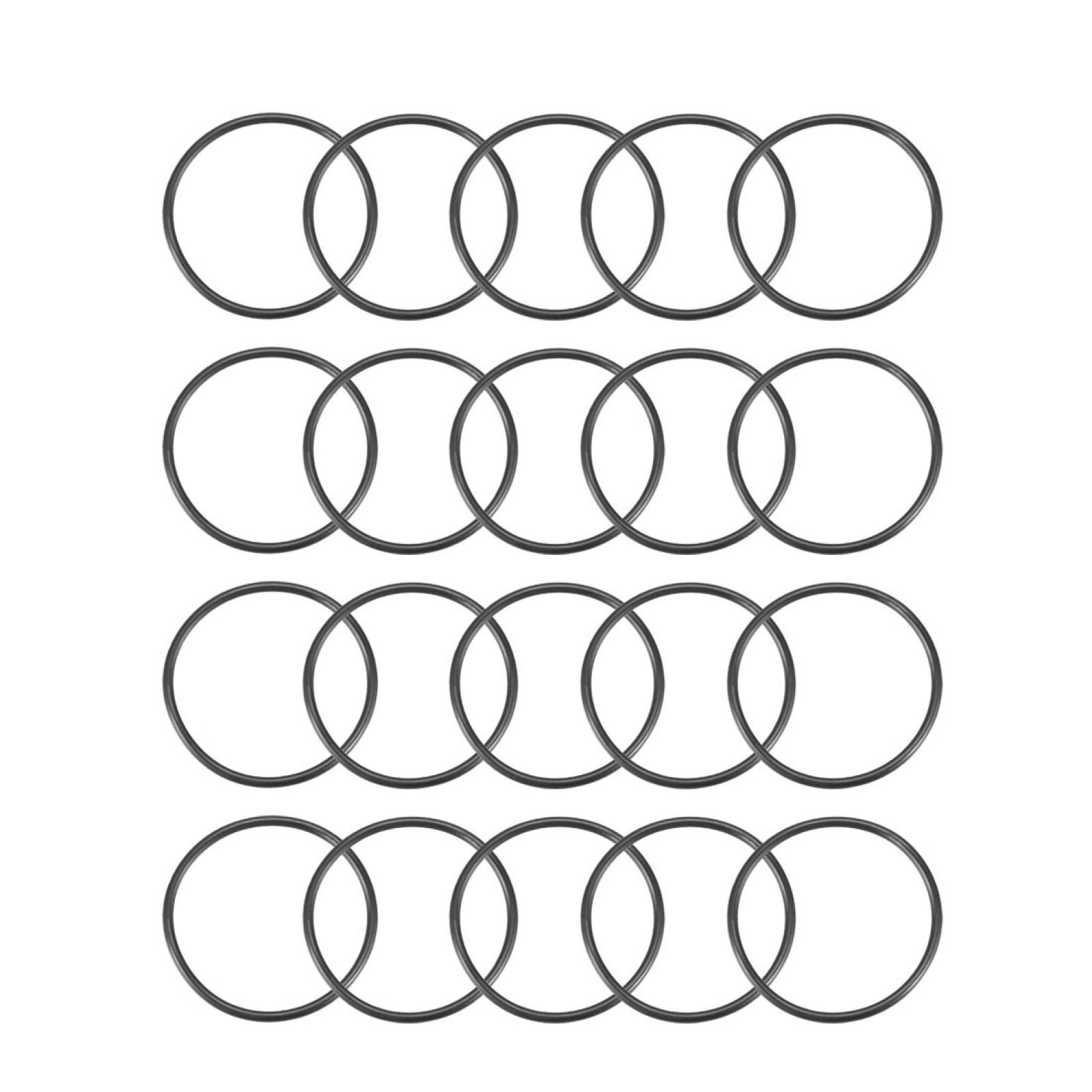 20Pcs Replacement Black Rubber O Rings Oil Seal Washers 30x27x1.5mm