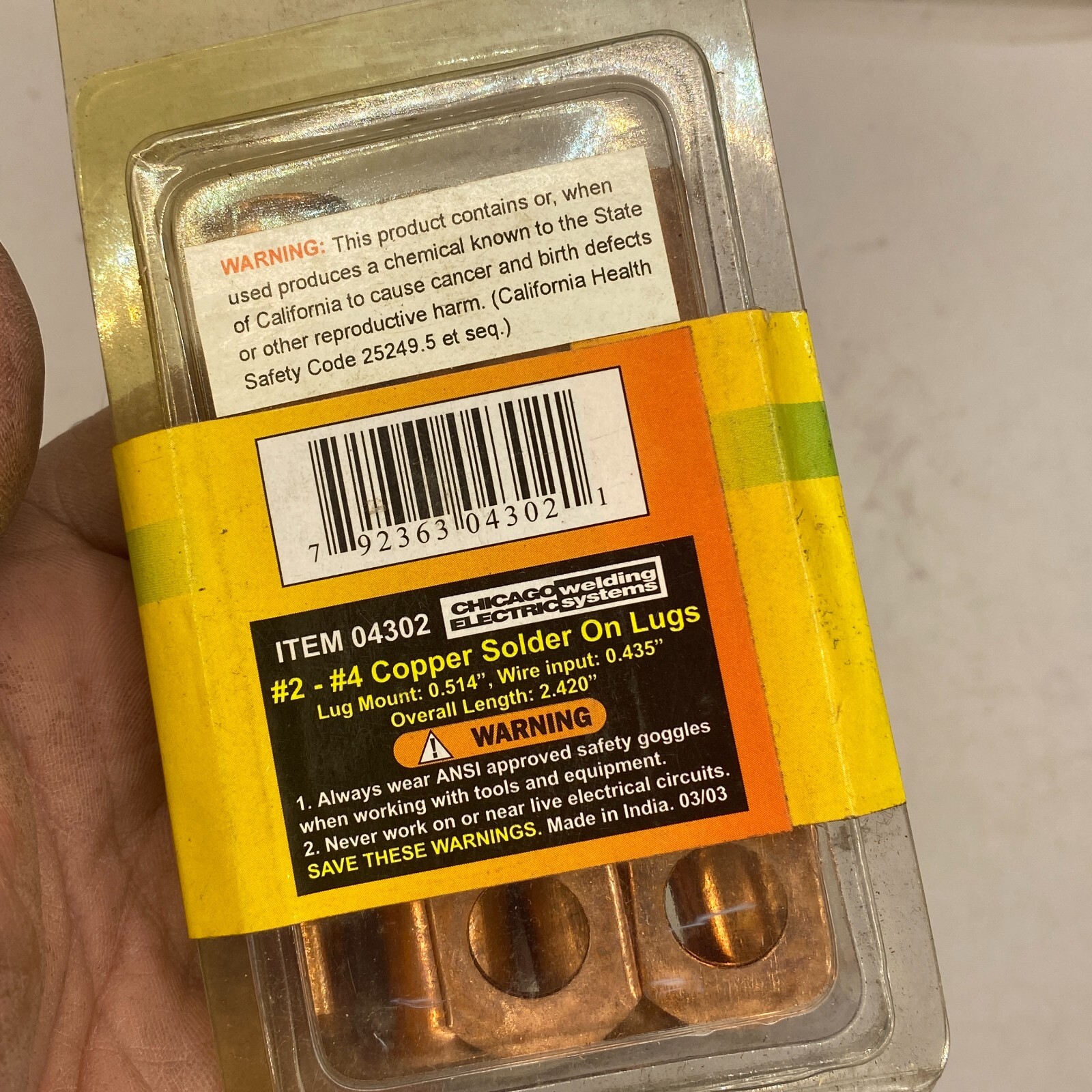 Cable Lug Clamp Connection #4302 CLSO-35 – QTY 10 Pcs – LOT OF 2🔔