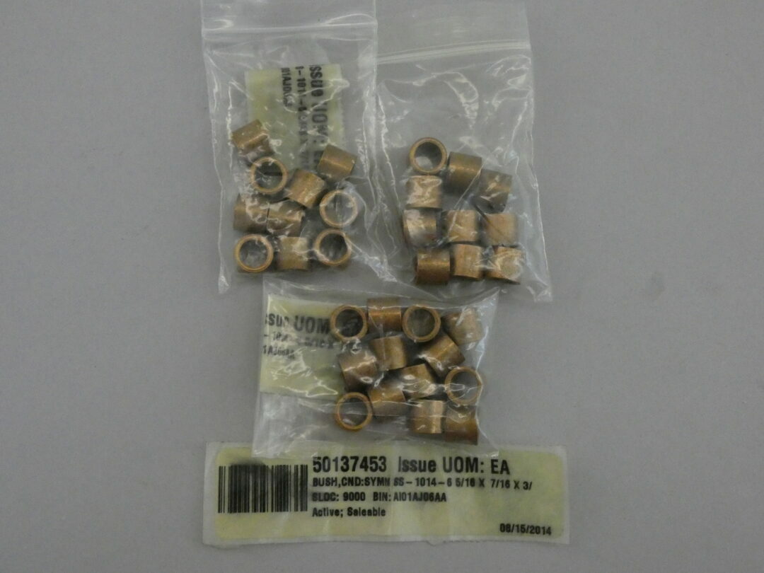 *Lot of 33* SYMMCO SS-1014-6 Bronze Oil Impregnated (SAE 841) Bushings, 5/16″…
