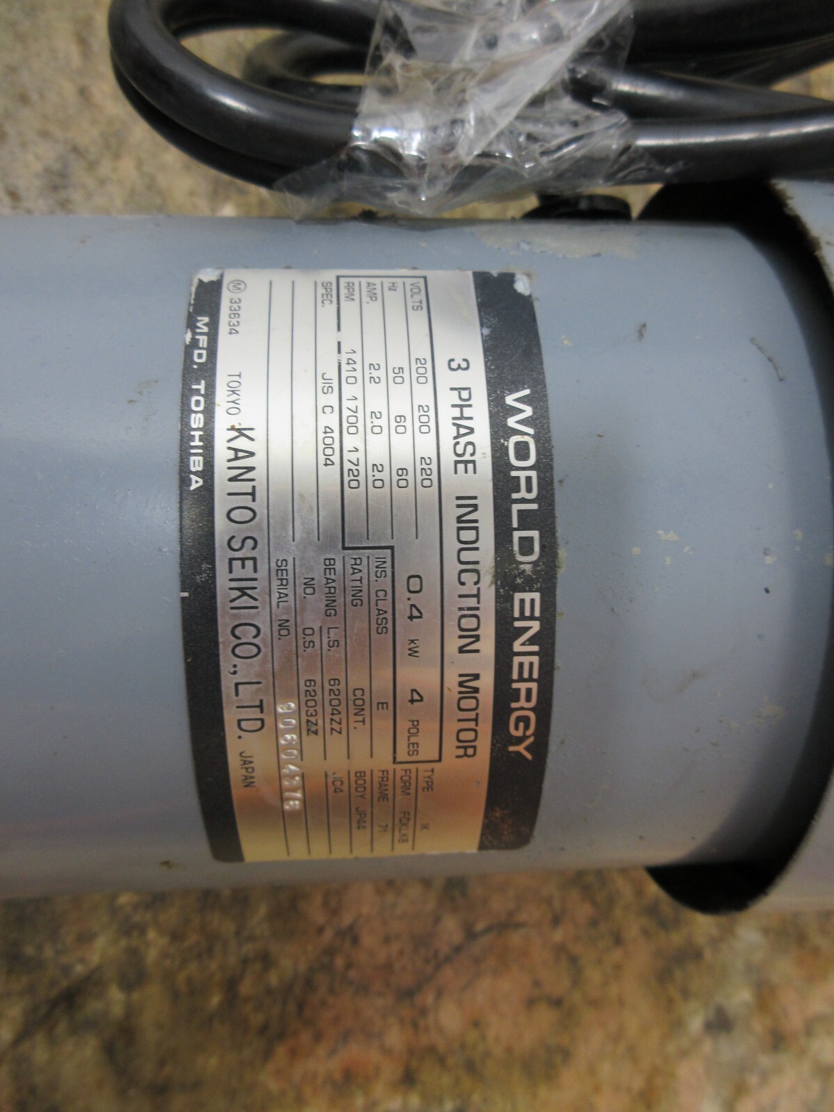 KANTO SEIKI FCKLK8 IK 71 JP44 TOP-210HAEMVB TROCHOID PUMP MOTOR NOP